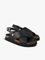 MELEN LEATHER EMBOSSED DARK