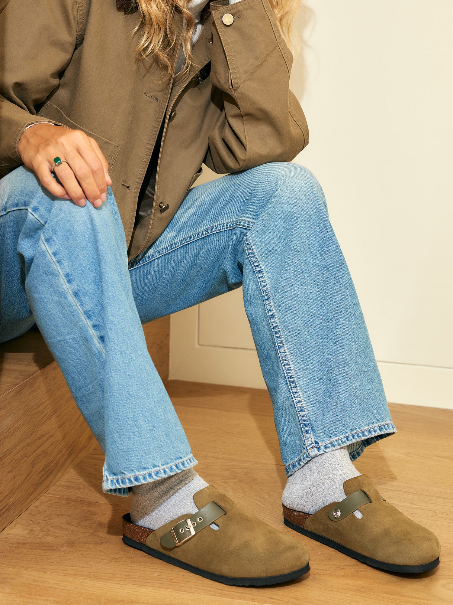 RIVA VELOUR KHAKI
